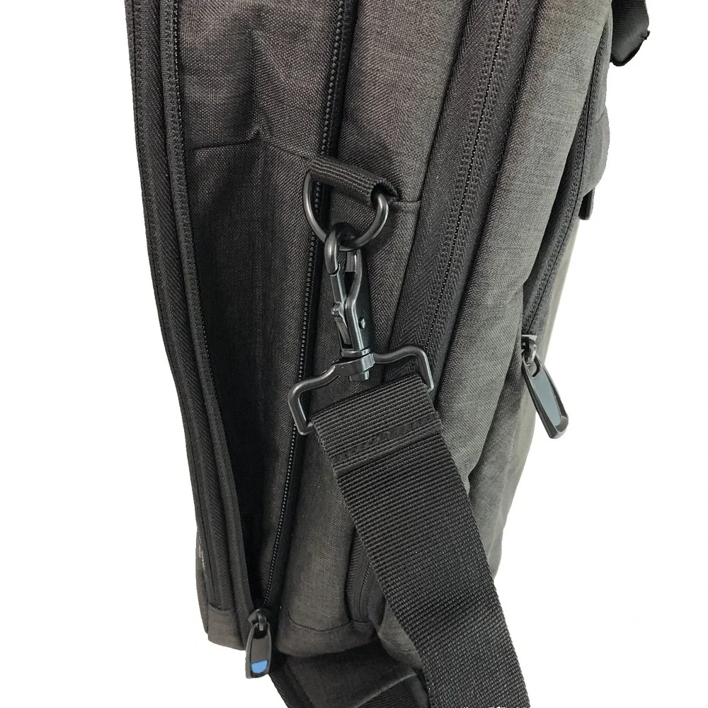 Bagsmart Laptop Briefcase Messenger Shoulder‎ Digi Smart Bag Expandable Gray NWT